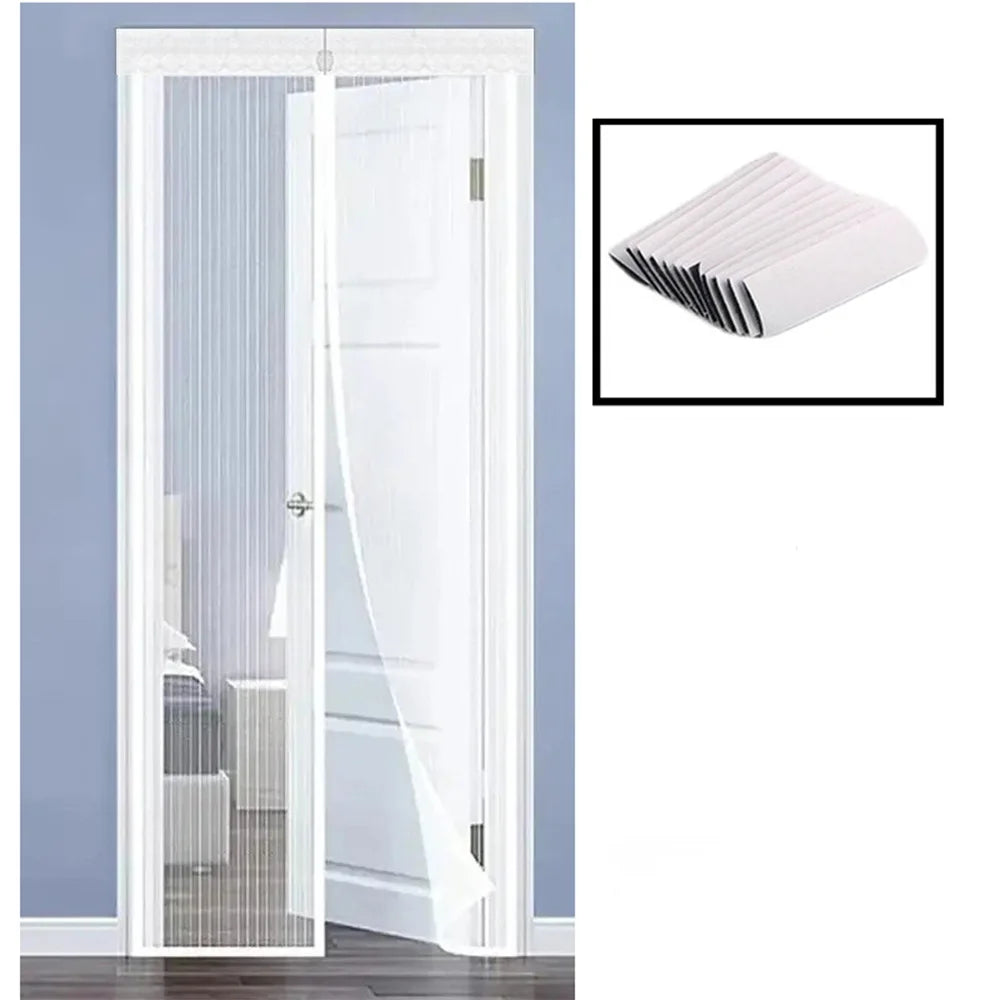Magnetic Door Curtain Anti Mosquito Insect Net Summer Fly Screen Net Punch-Free Mosquito Nets For Window Invisible Mesh Gauze