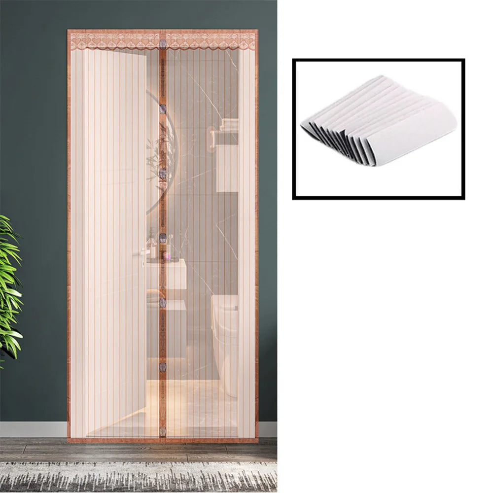Magnetic Door Curtain Anti Mosquito Insect Net Summer Fly Screen Net Punch-Free Mosquito Nets For Window Invisible Mesh Gauze