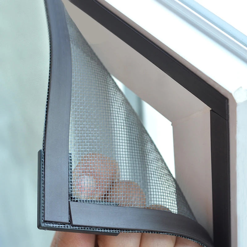 Magnetic mesh mosquito screen, invisible screen window, self-installation, simple, household use, self-adhesive, magnetic window